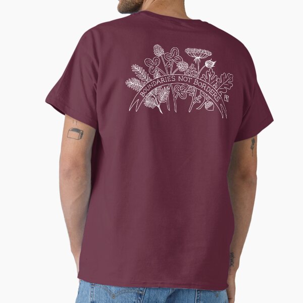 Item preview, Boundaries Not Borders white lineart designed and sold by redgoldsparks.