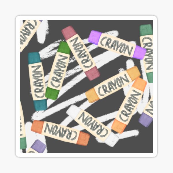 Fancy shapes CRAYONS Sticker