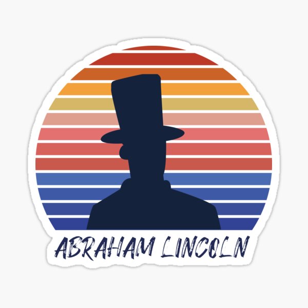 "Abraham Lincoln " Sticker by ahmedalsidi Redbubble