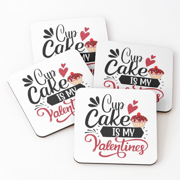 Item preview, Cupcake Is My Valentine- Cute cupcake With Hearts designed and sold by AmeliaStore1.