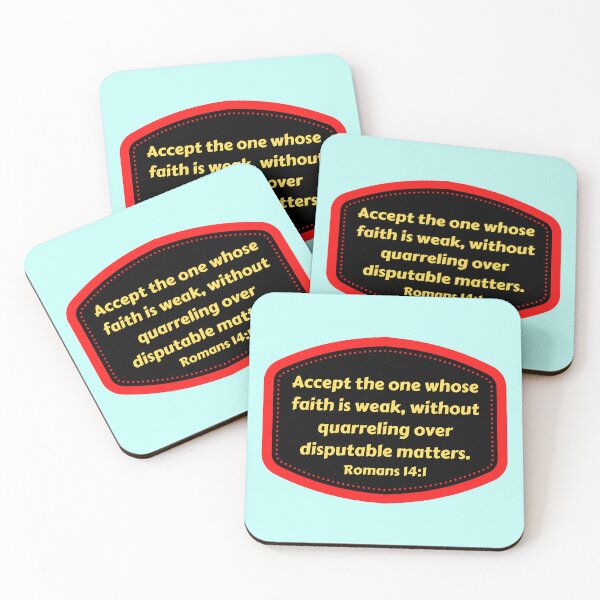 Item preview, Bible Verse Romans 14:1 designed and sold by Prayingwarrior.