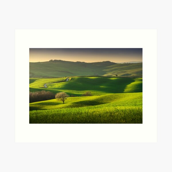 Springtime in Tuscany. Pienza, Italy Art Print