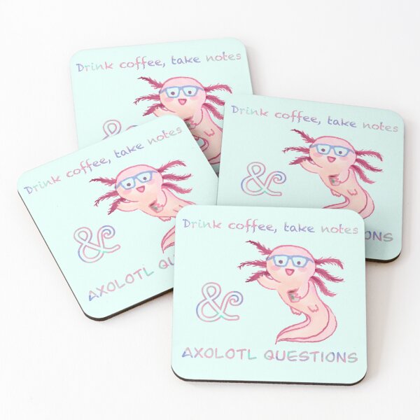 Item preview, Axolotl questions School Mantra designed and sold by RandasDoodles.