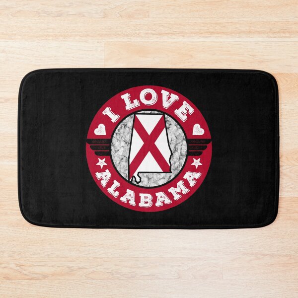 Item preview, I Love Alabama State Map and Flag designed and sold by Worldesigns by Artsiren.