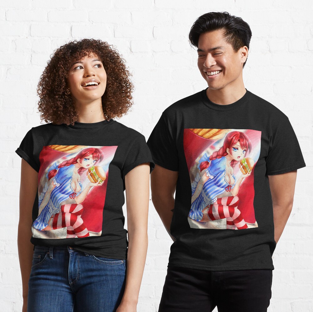 amantes de las hamburguesas Camiseta clásica