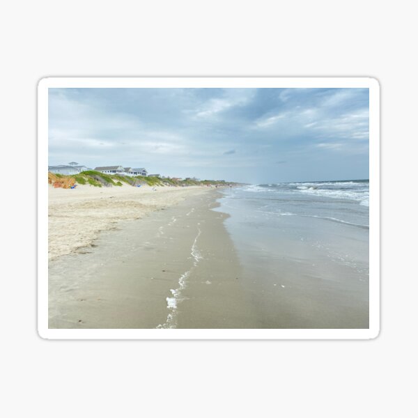 Corolla Beach, Outer Banks, NC During Low Tide Sticker
