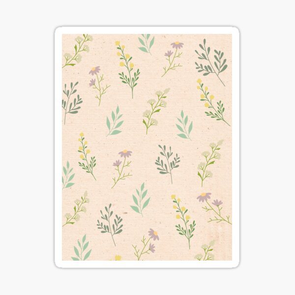 Vintage Flowers Sticker