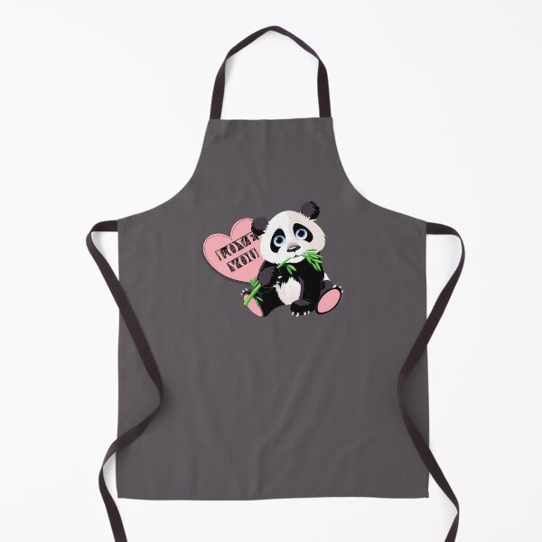 Item preview, “Love You” Panda Cub (on Grey) designed and sold by PawsitiveMum.
