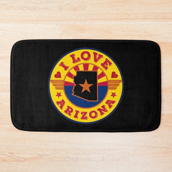 Item preview, I Love Arizona State Map and Flag designed and sold by Worldesigns by Artsiren.