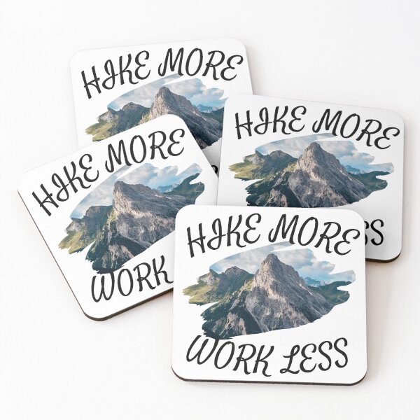 Item preview, Hike More Work Less - Happiness Is A Day Spent Hiking designed and sold by player-502.