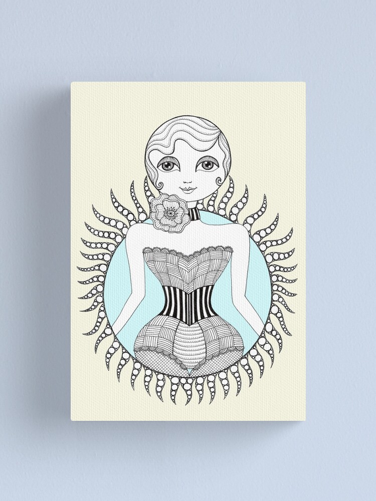 Alternate view of Hulahoop Betty Canvas Print