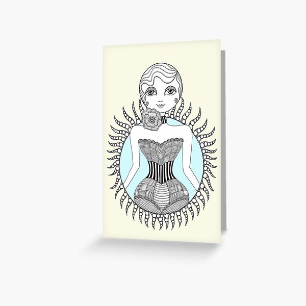 Hulahoop Betty Greeting Card