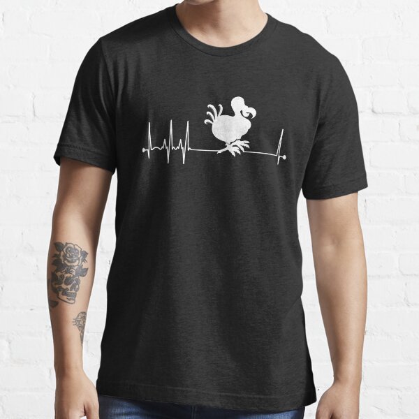 Aperçu de l'œuvre Dodo Bird Heartbeat Pulse Dodo Bird Lover Gift Dodo Bird Gear créée et vendue par DynamicDesign.