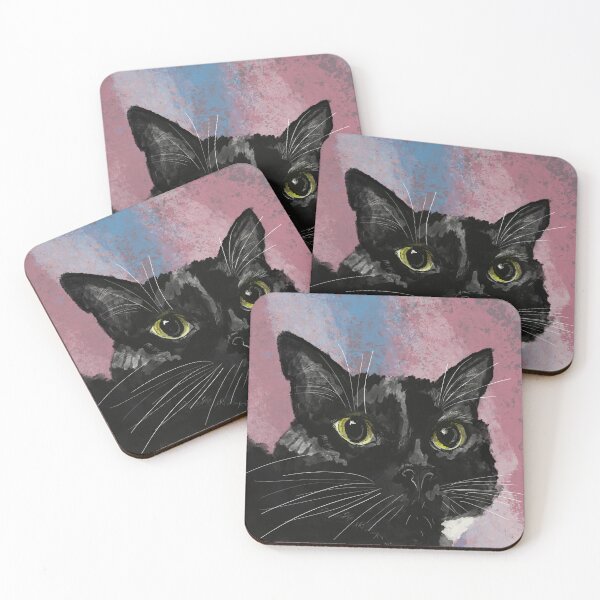 Item preview, lucky black cat designed and sold by BigAndBug.