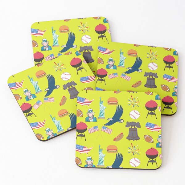 Item preview, All American Patriotic Pattern yellow version designed and sold by Cora Gregory.