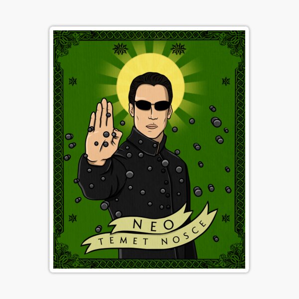 Neo Matrix Saint-Inspired Medieval Card