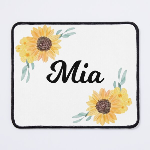 Item preview, Mia- Name with sunflower designed and sold by Just  Names.