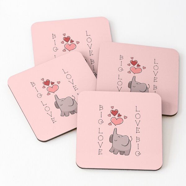 Item preview, Big Love, Love Big (on Pink) designed and sold by PawsitiveMum.