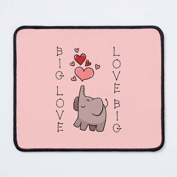 Item preview, Big Love, Love Big (on Pink) designed and sold by PawsitiveMum.
