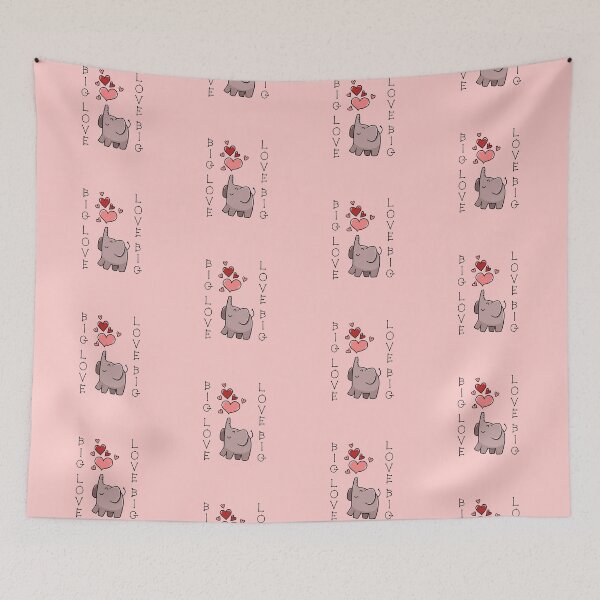 Item preview, Big Love, Love Big (on Pink) designed and sold by PawsitiveMum.