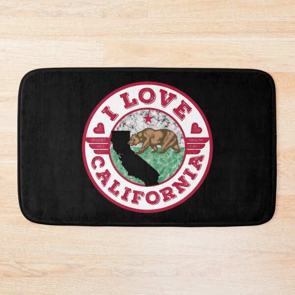 Item preview, I Love California State Map and Flag designed and sold by Worldesigns by Artsiren.
