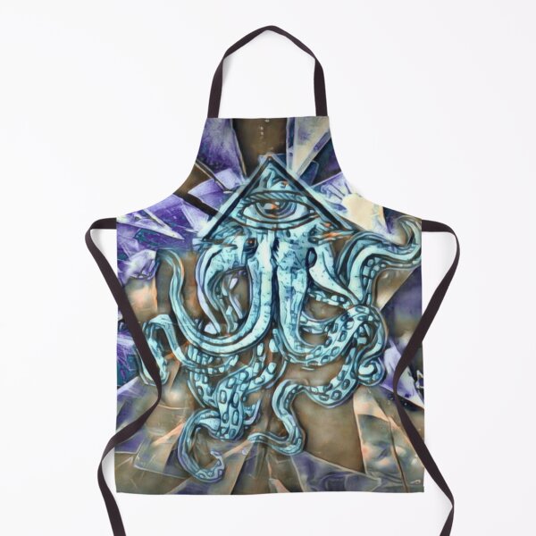 Item preview, Masonic pyramid whit all-seeing eye of Providence and Surreal Octopus designed and sold by Cyberomiz.