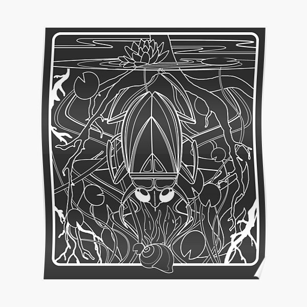 "Water Bug (light print)" Poster for Sale by MechanicalKoi Redbubble