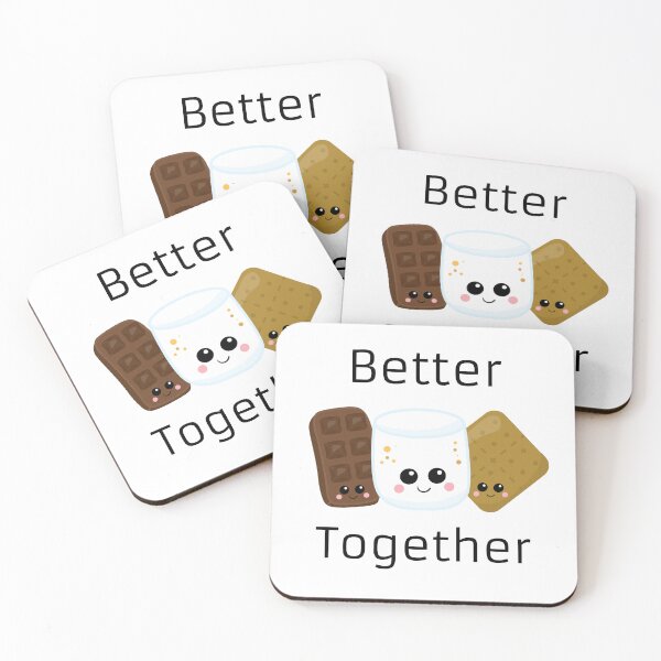 Item preview, Better Together Smores for 3 siblings, best friends, family, couples designed and sold by PirateAvocado.