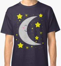 Sleeping Paper Moon + Stars Classic T-Shirt