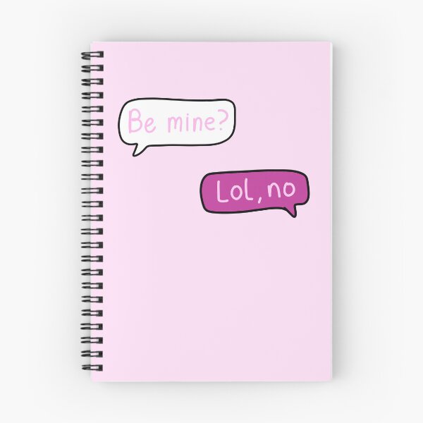 Item preview, Pink Text Conversation Speech Bubbles that say “Be Mine?” With “Lol, no” Replied, made by EndlessEmporium designed and sold by EndlessEmporium.