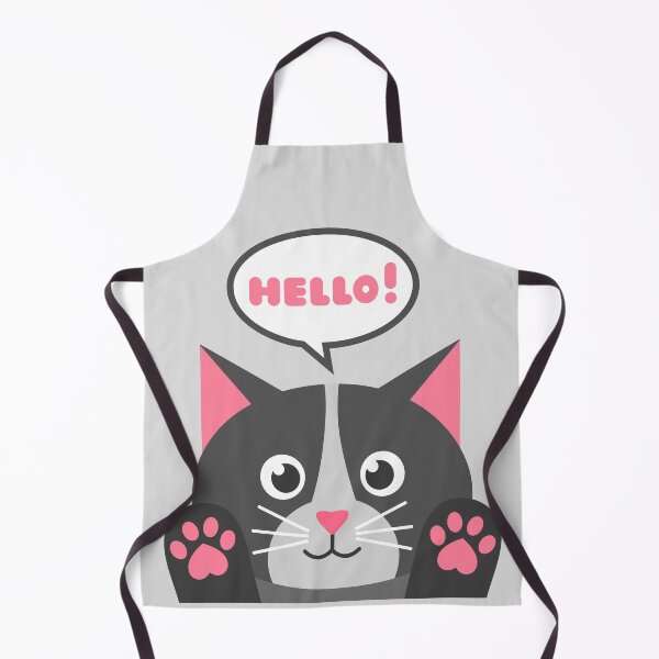 Item preview, Cute cat with speech bubble designed and sold by AnnPrecious.