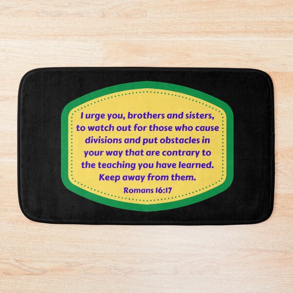 Item preview, Bible Verse Romans 16:17 designed and sold by Prayingwarrior.