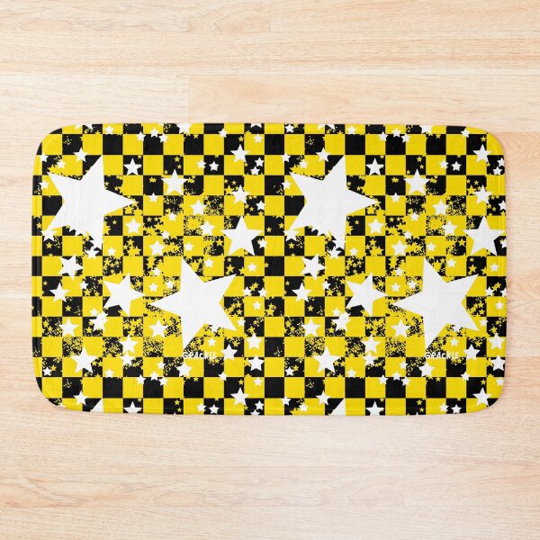 Item preview, Yellow Rockstar Checkerboard designed and sold by JanGrackle.