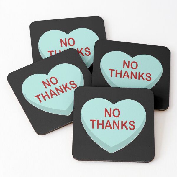 Item preview, Candy Heart Anti Valentines Day, No Thanks  designed and sold by ACC .