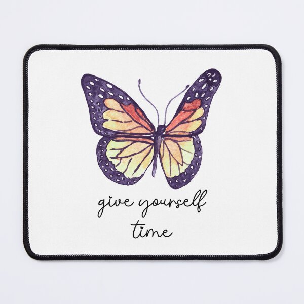 Item preview, Give yourself time - Motivational quotes - Aesthetic watercolor butterfly  designed and sold by DaisyPaints.