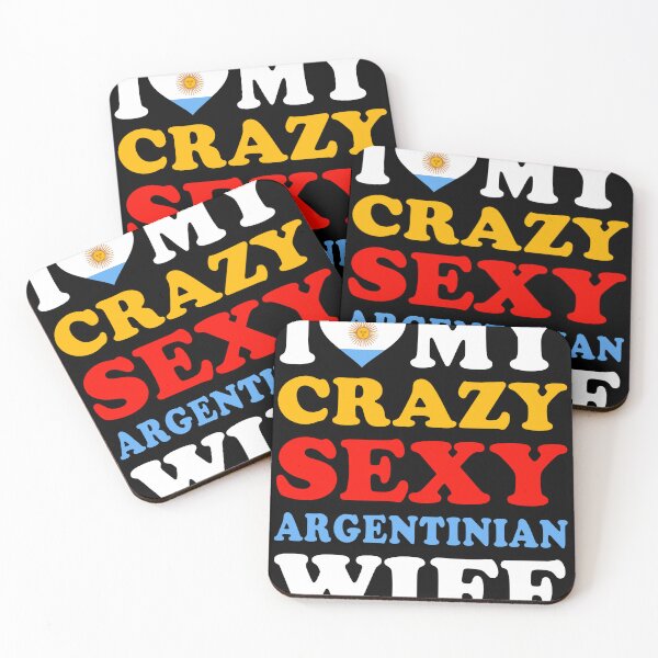 Item preview, I love My Crazy Sexy Argentinian Wife Funny Valentine’s Day designed and sold by RetroStyle247.