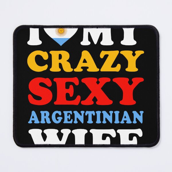 Item preview, I love My Crazy Sexy Argentinian Wife Funny Valentine’s Day designed and sold by RetroStyle247.