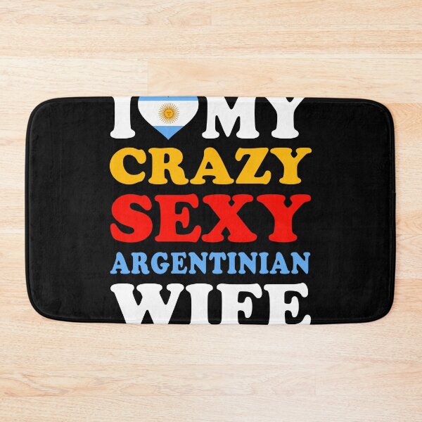 Item preview, I love My Crazy Sexy Argentinian Wife Funny Valentine’s Day designed and sold by RetroStyle247.