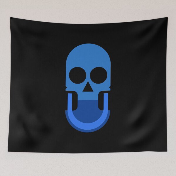 Item preview, blue pill skull designed and sold by Platform11west.