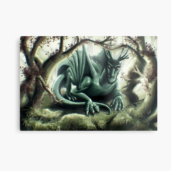 Forest Dragon Art Board Print for Sale by NightWispStudio