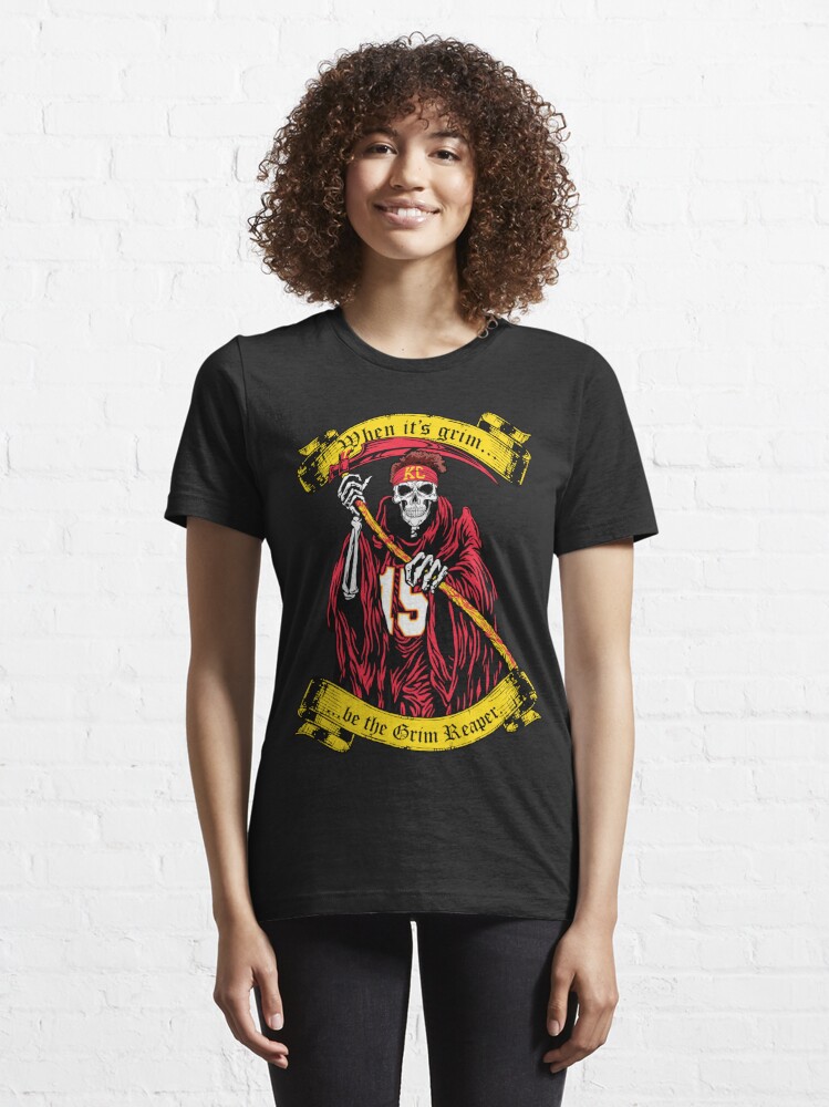 Mahomes KC Chiefs Grim Reaper shirt Essential T-Shirt for Sale by  FHdesigns