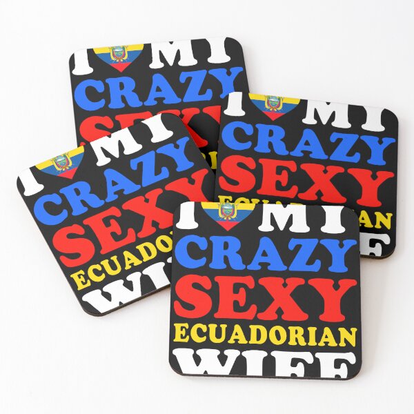 Item preview, I love My Crazy Sexy Ecuadorian Wife Funny Valentine’s Day designed and sold by RetroStyle247.