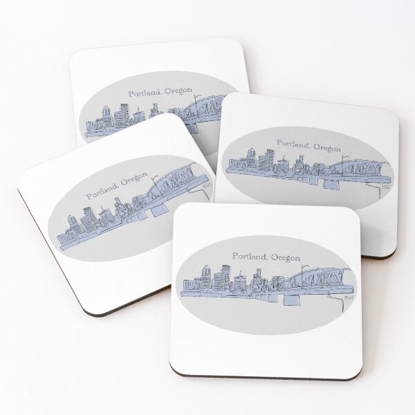 Item preview, Portland, Oregon Single Line Art (Color 1) designed and sold by Billy Talbert Digital Designs.