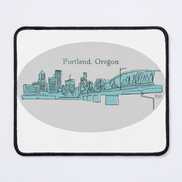 Item preview, Portland, Oregon Single Line Art (Color 3) designed and sold by Billy Talbert Digital Designs.