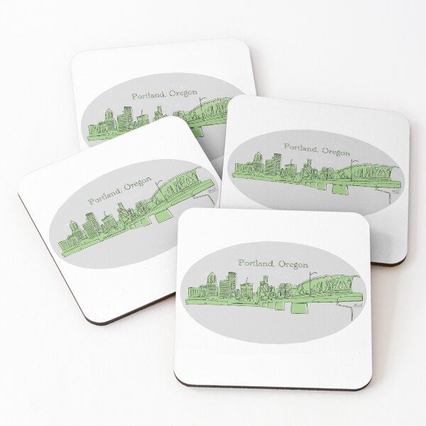 Item preview, Portland, Oregon Single Line Art (Color 4) designed and sold by Billy Talbert Digital Designs.