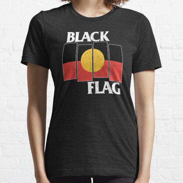 Indigenous Black Flag [Black Worn Look] Essential T-Shirt