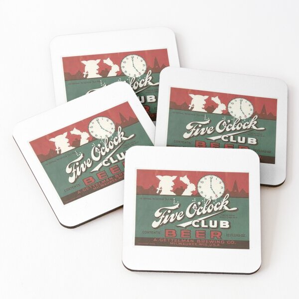 Item preview, Five O' Clock Club Beer, distressed designed and sold by uniquenostalgia.