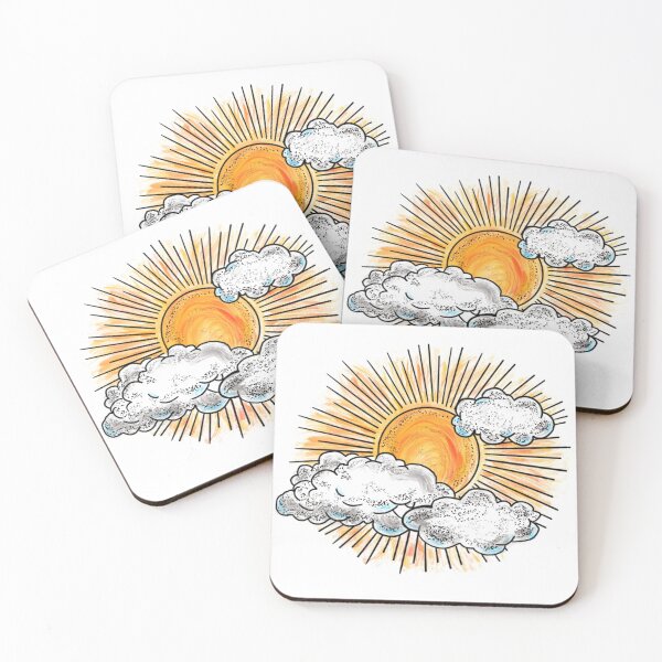 Item preview, Sun and clouds color designed and sold by vickiarutunian.