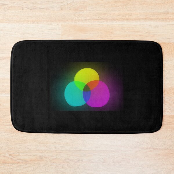 Item preview, Cyan Magenta Yellow CYM circles BLACK  designed and sold by C.l S.