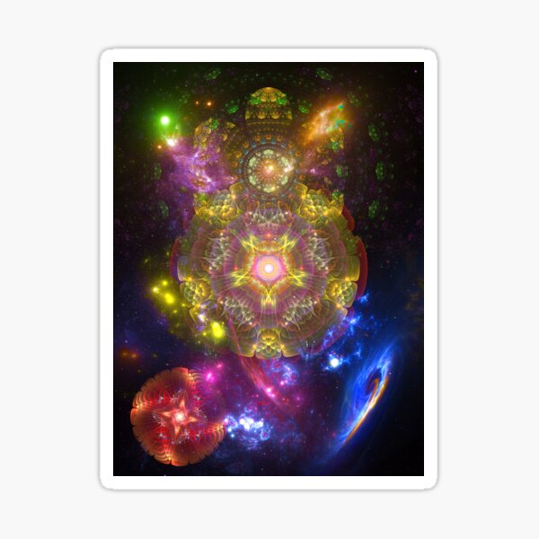 Futurist Colorful Design Sticker